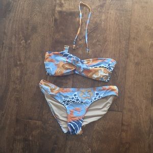Two piece bikini with or without straps jcrew Sz M